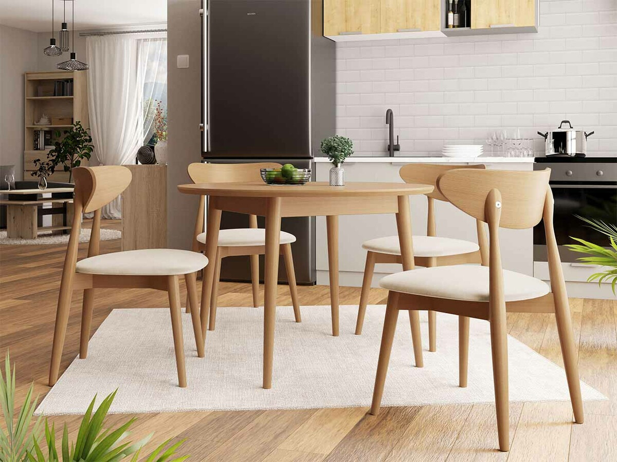 Eetkamerset Racine 134 (Bruin)