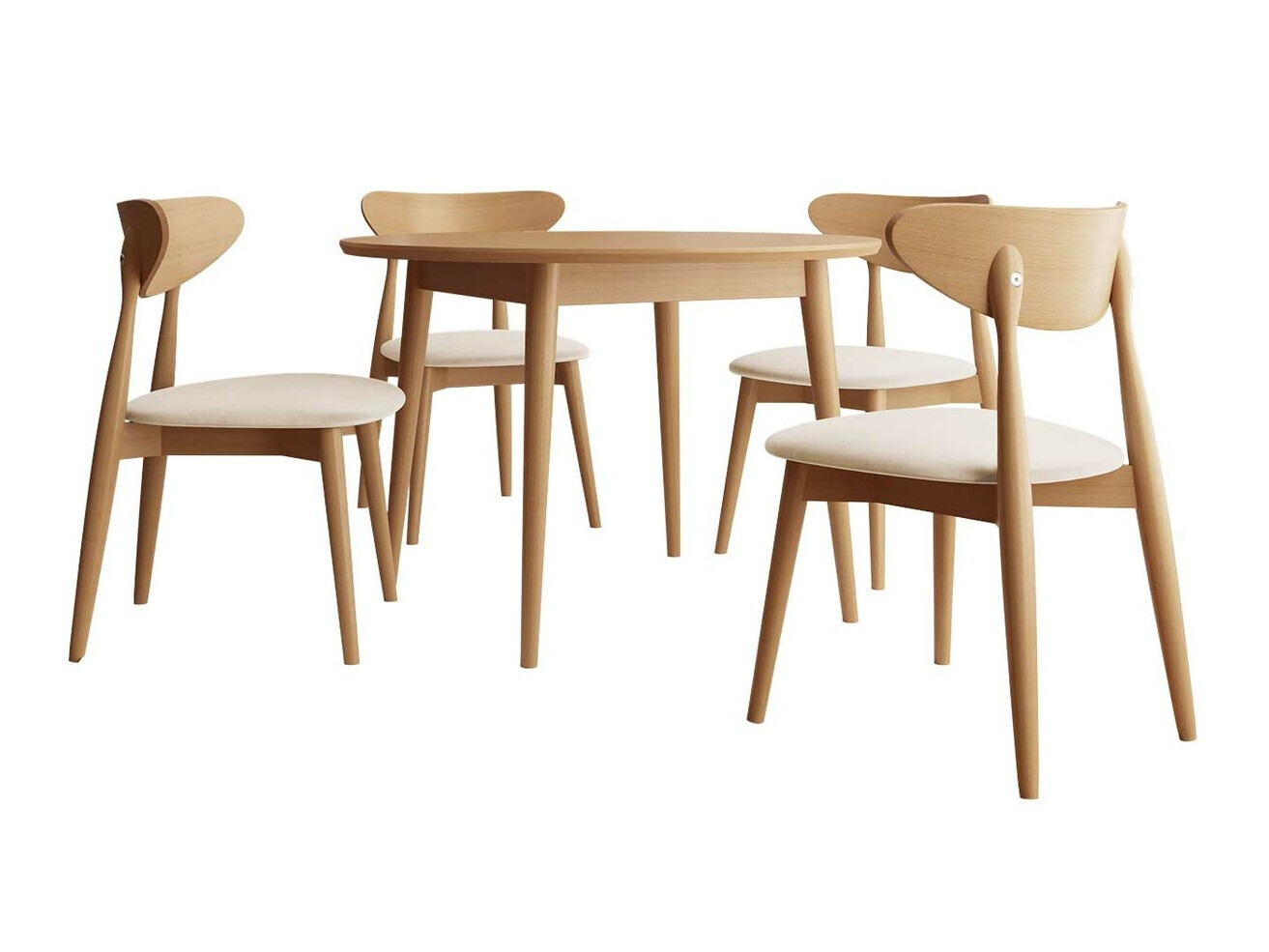 Eetkamerset Racine 134 (Bruin)