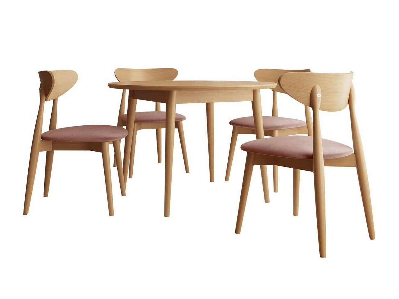 Eetkamerset Racine 134 (Bruin)