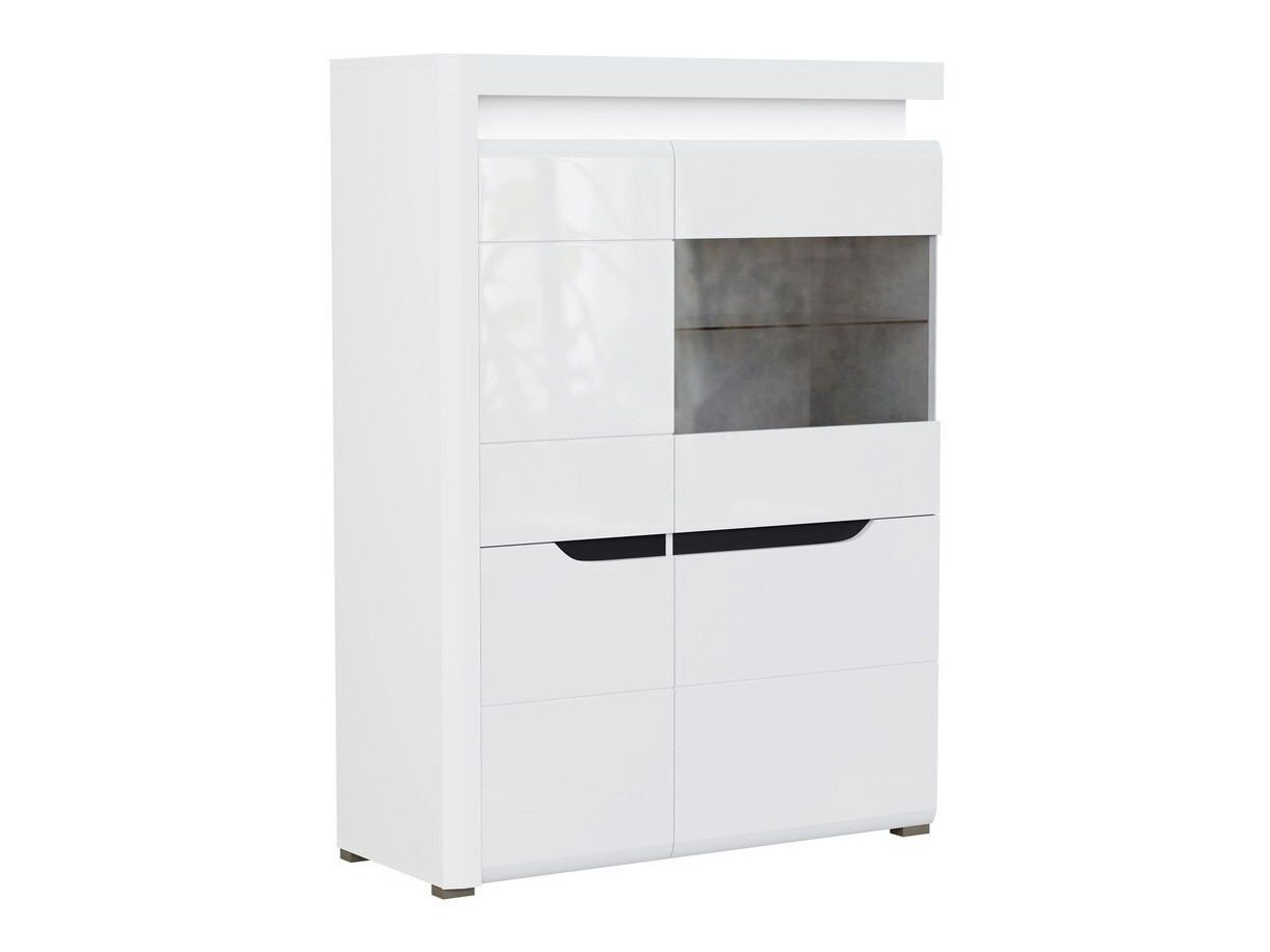 Dressoir Revelmi 104 (Glanzend wit + Wit)