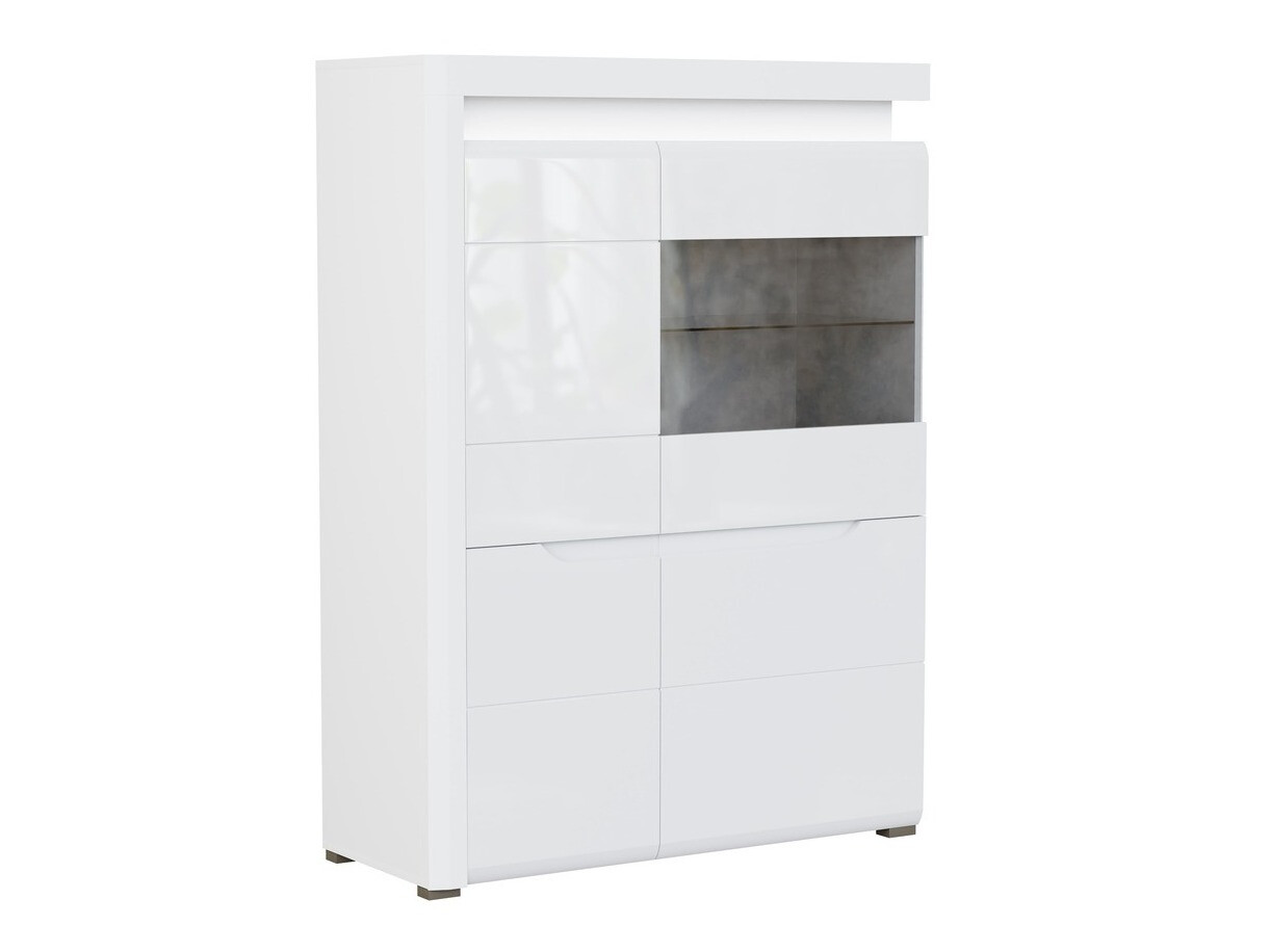 Dressoir Revelmi 104 (Glanzend wit + Wit)