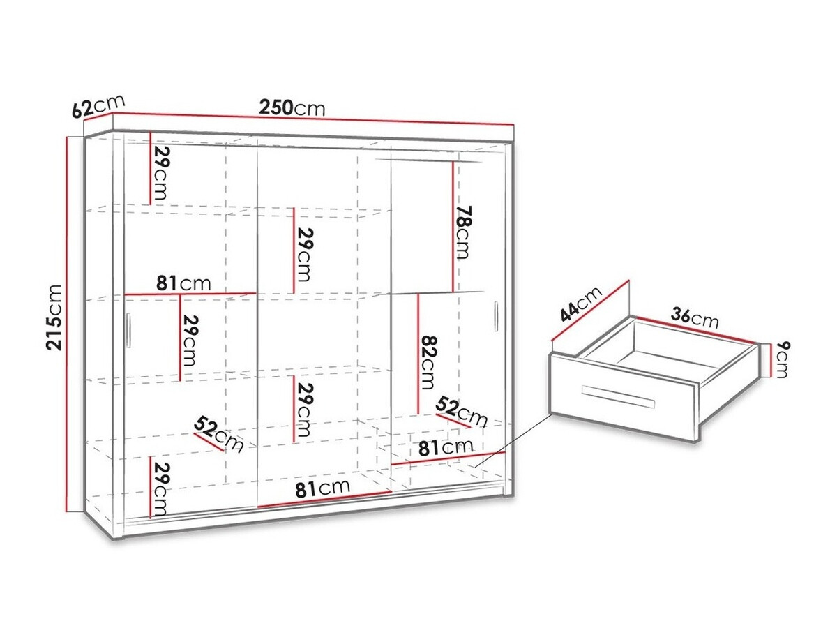 Kledingkast Catromi 111 (Artisan eiken)