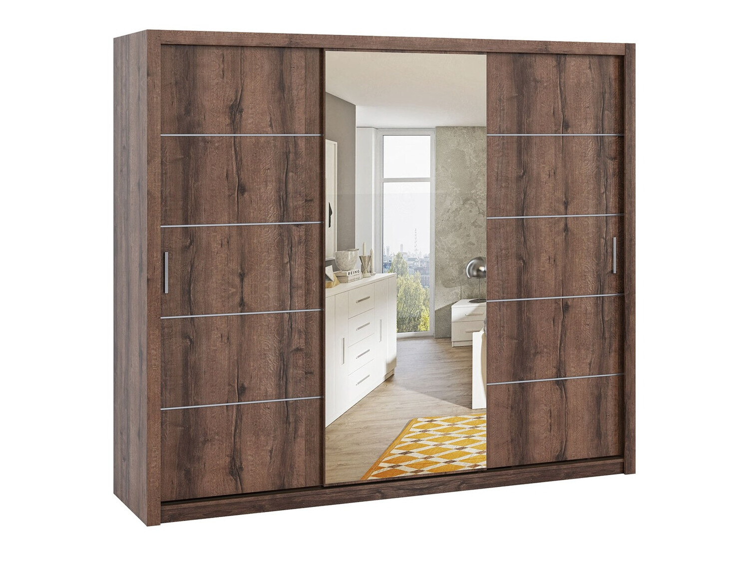 Kledingkast Catromi 111 (Klooster eik)