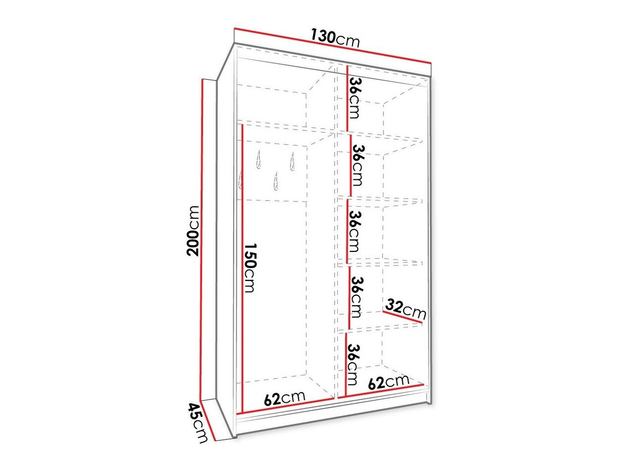 Kledingkast Hartford 220