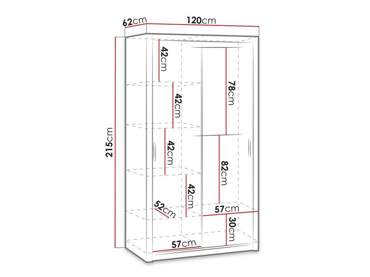 Kledingkast Catromi 104 (Artisan eiken)