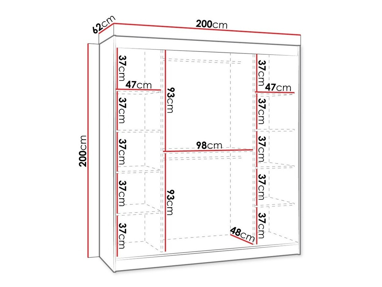 Kledingkast Hartford 230