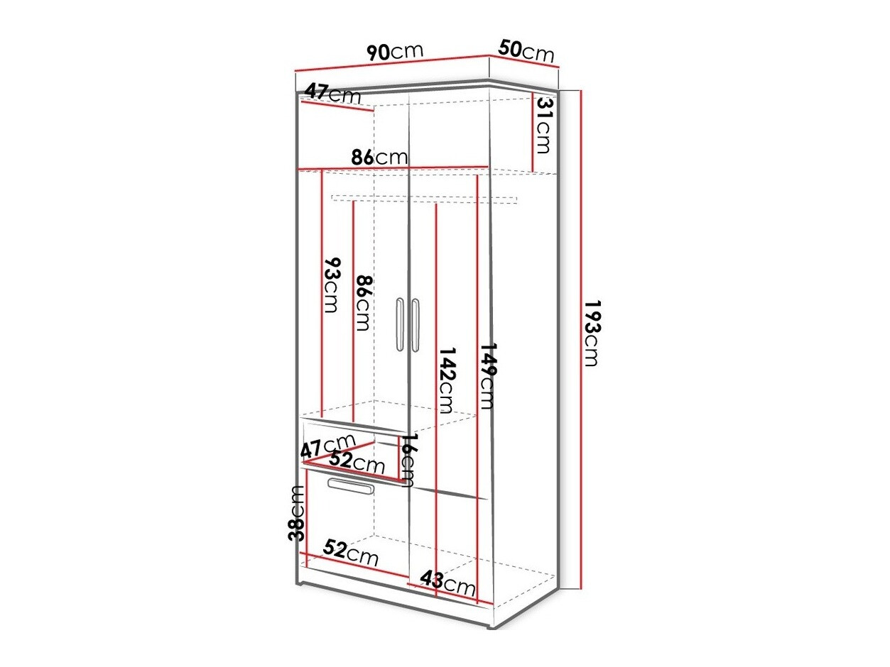 Kledingkast Veravie 134