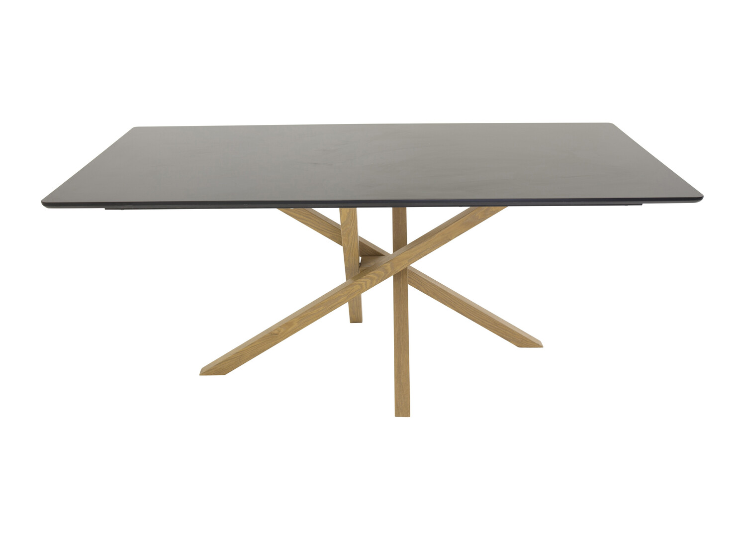 Tafel Dallas 193 (Zwart + eiken)