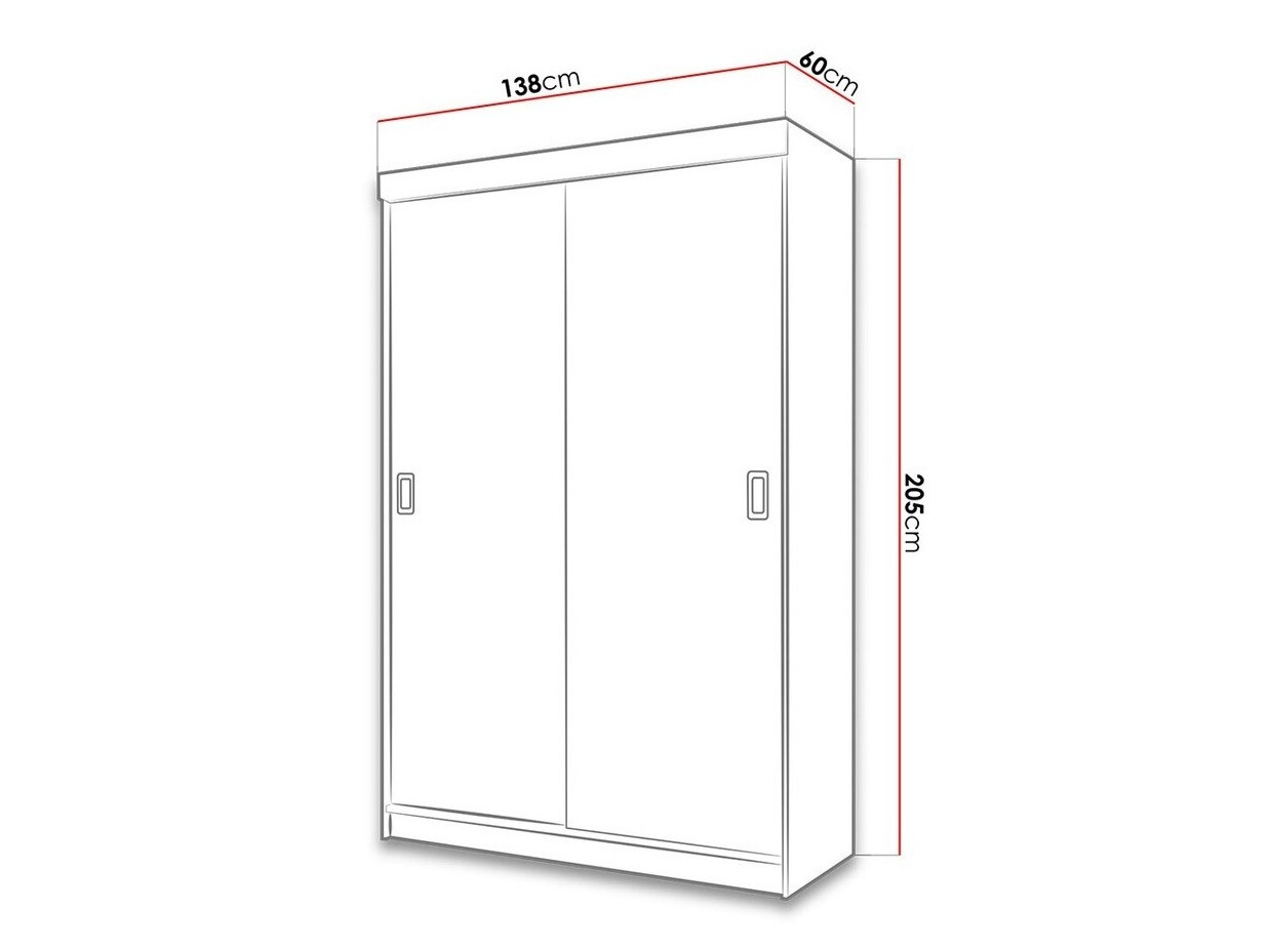Kledingkast Dover 111 (Wit)