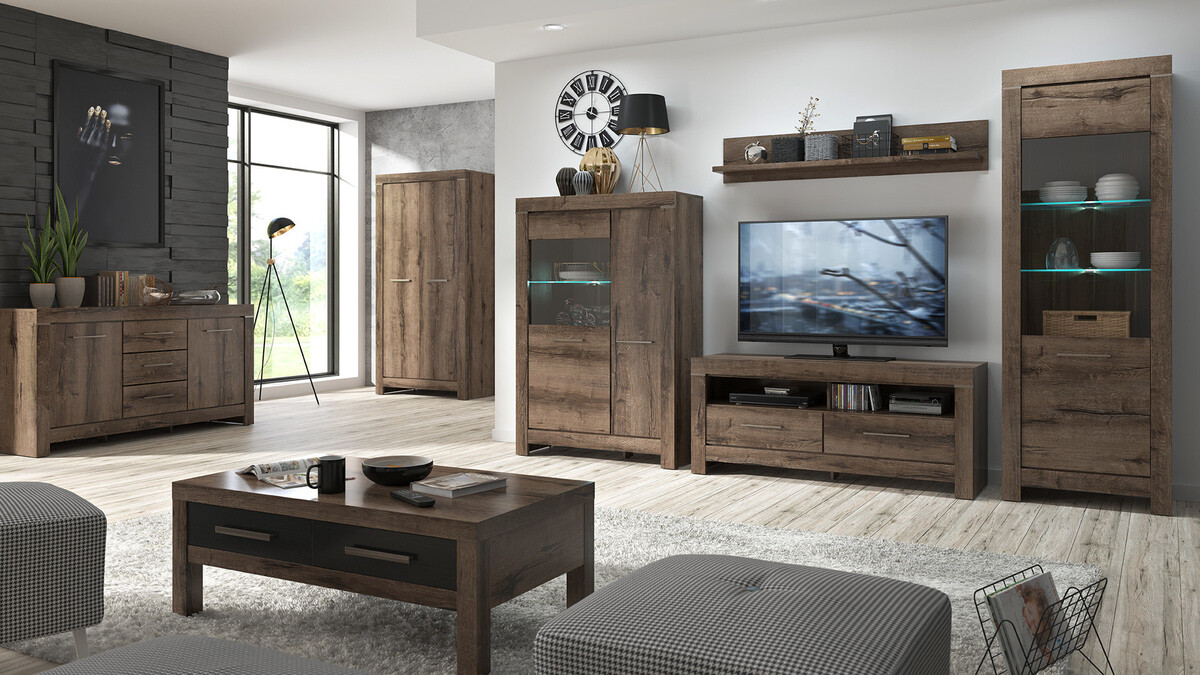 TV-meubel Dunfelu 104 (Klooster eik)