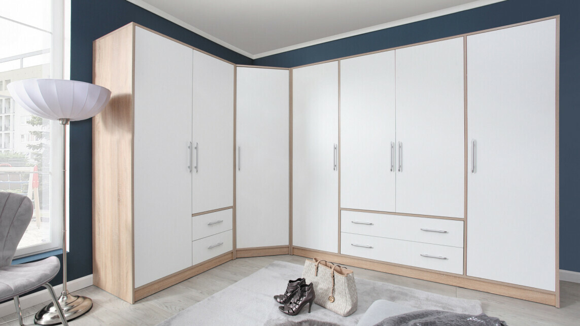 Kledingkast Cavmero 100 (Sonoma eik + Wit)