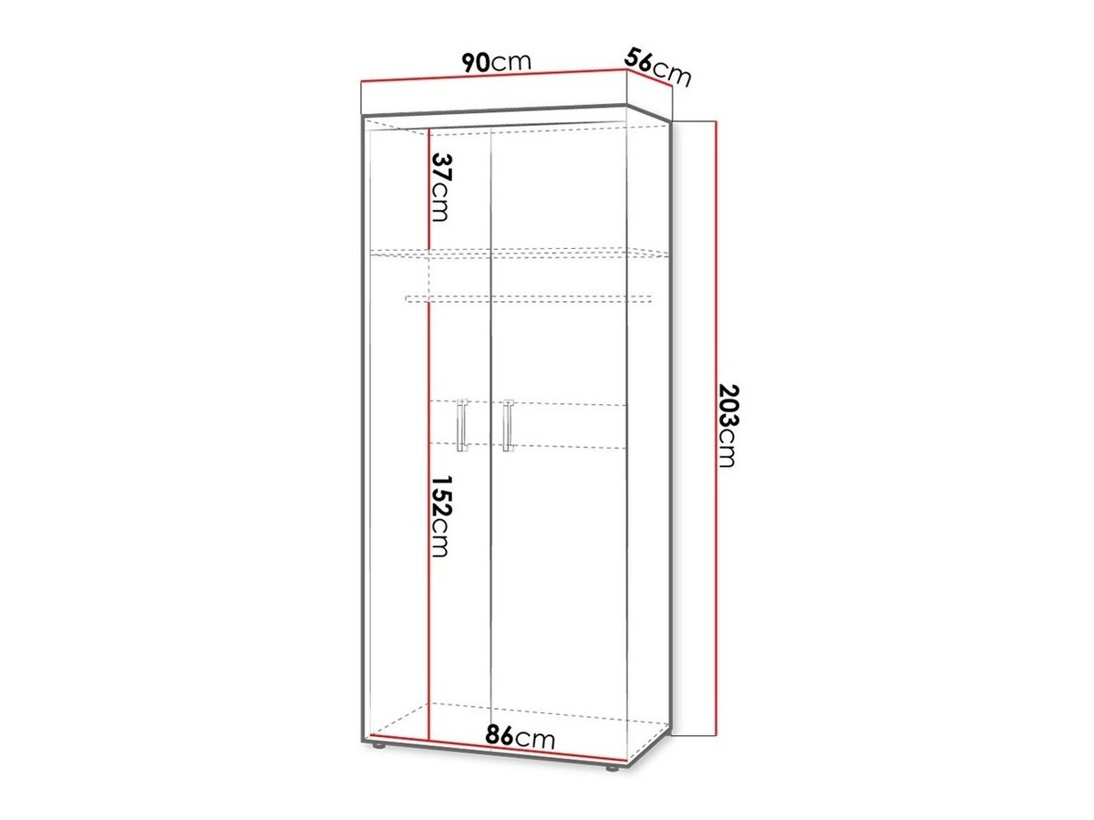 Kledingkast Cormiru 111 (Pruim + Grafiet)