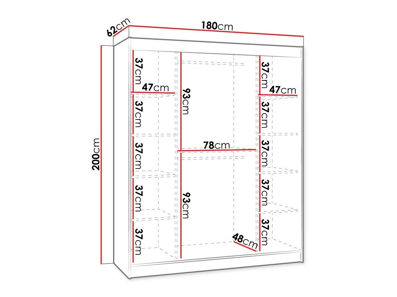 Kledingkast Hartford 228