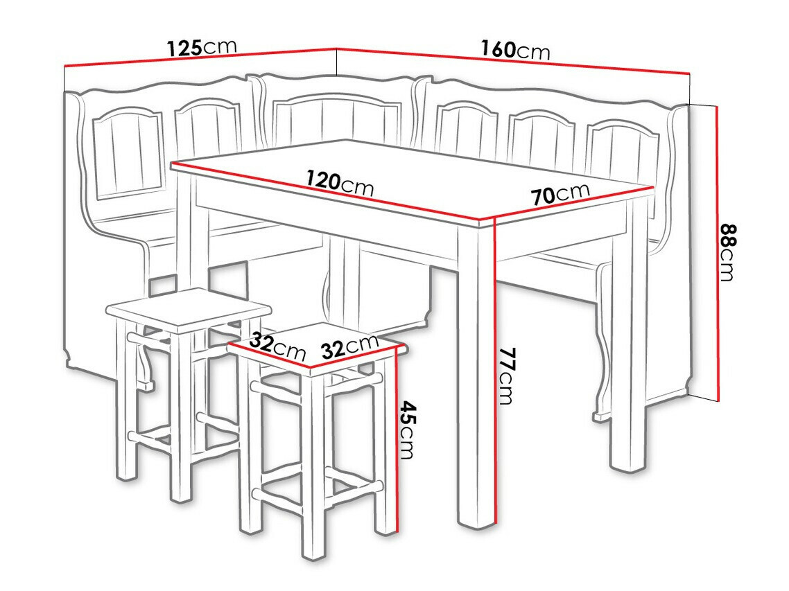 Keukenhoekmeubel Edmond 103