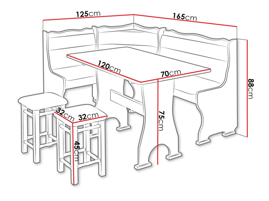 Keukenhoekmeubel Edmond 106