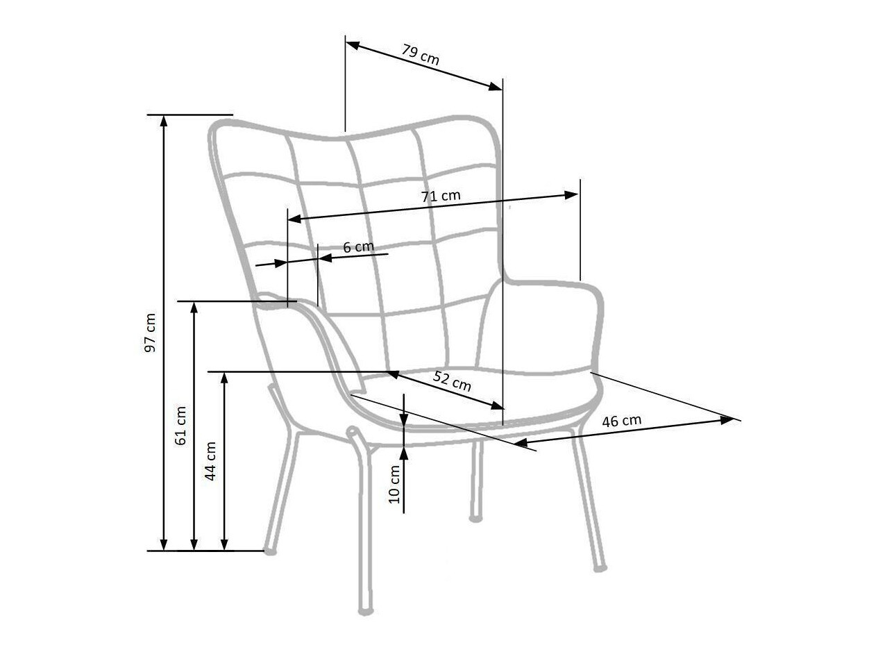 Fauteuil Houston 868 (Donkergroen)