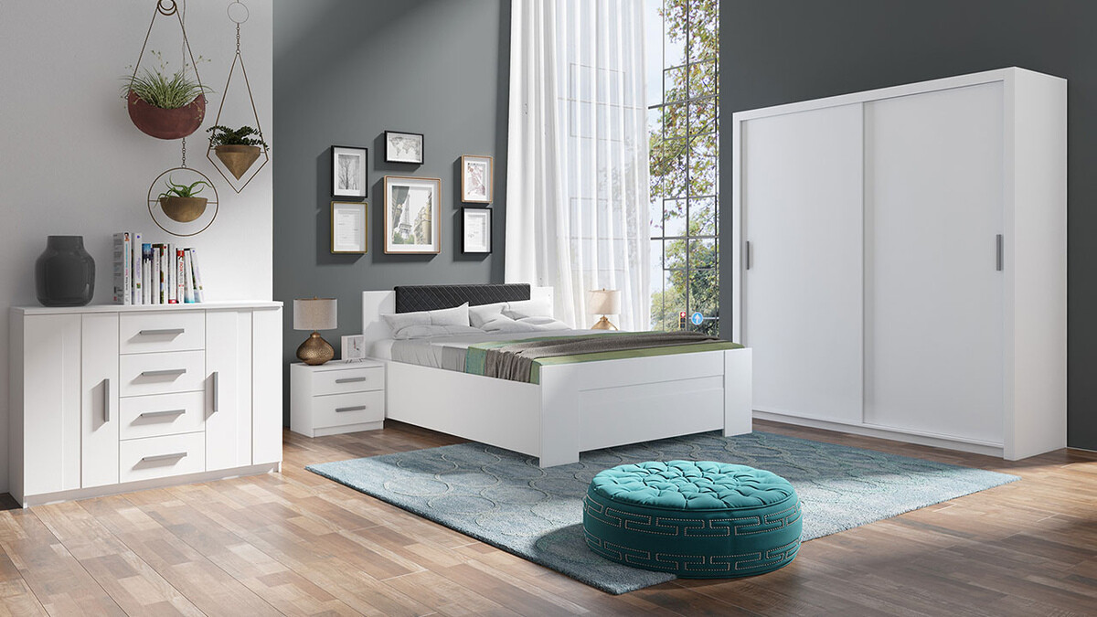 Kledingkast Catromi 107 (Wit)