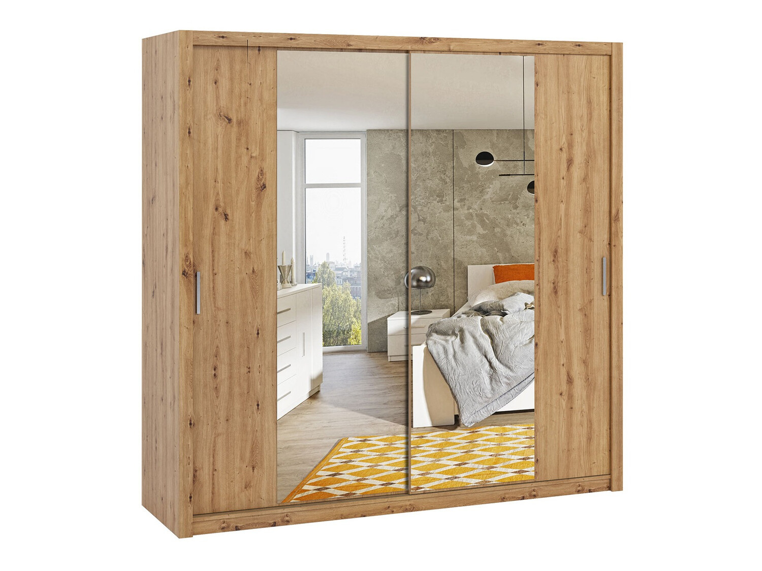 Kledingkast Catromi 110 (Artisan eiken)