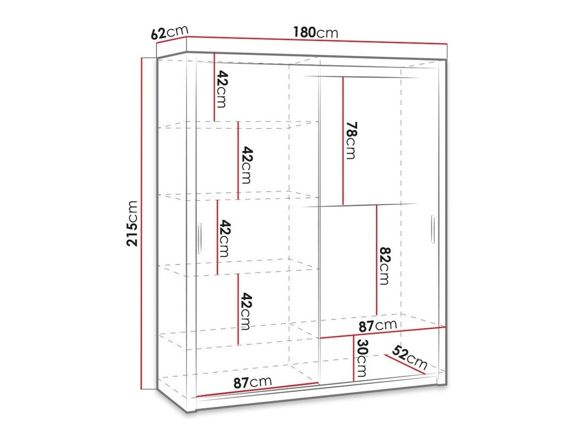 Kledingkast Catromi 119 (Artisan eiken)