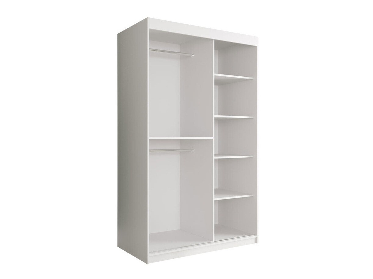 Kledingkast Hartford 241 (Matzwart + Zwart marmer)