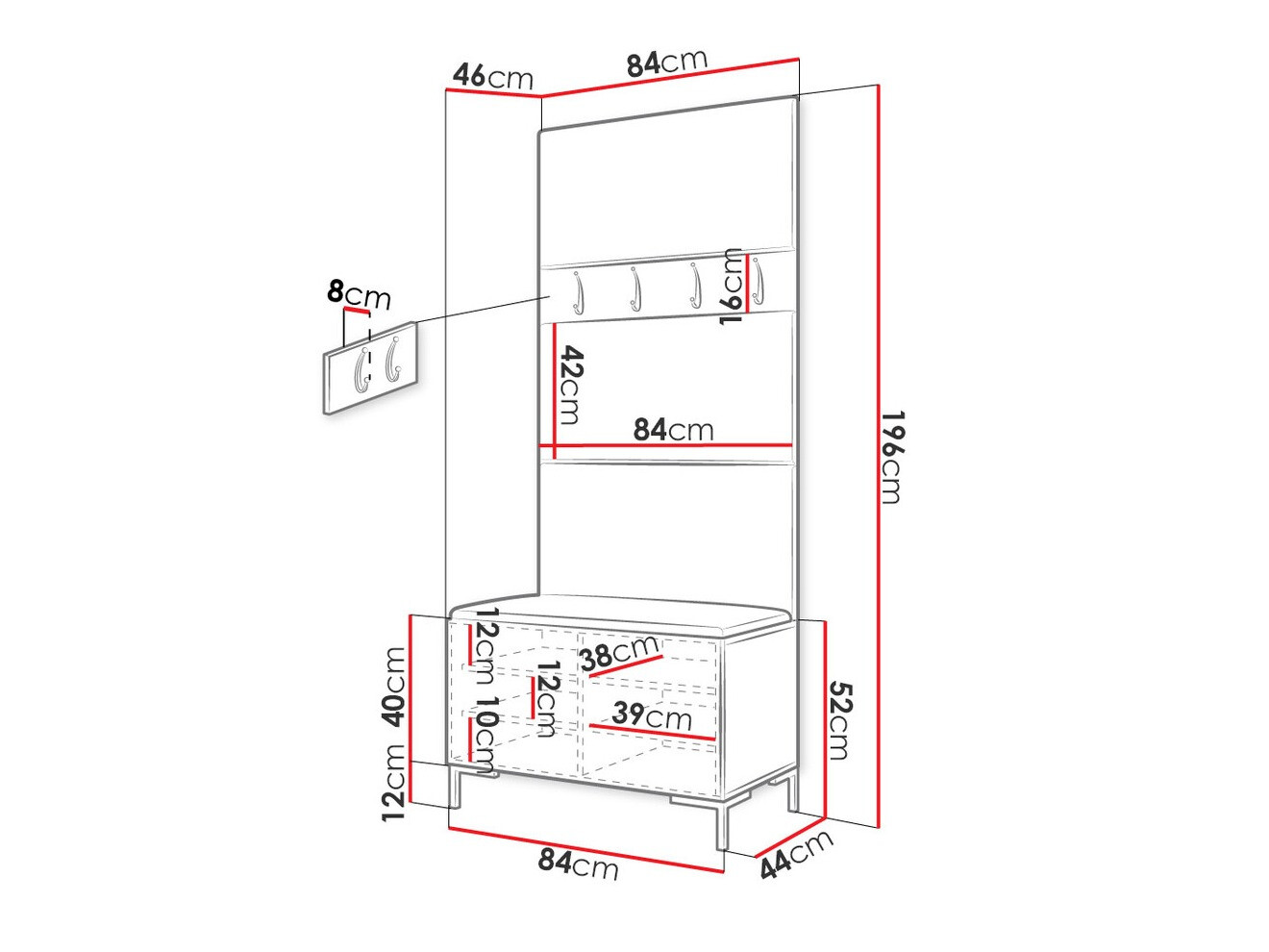 Gangmeubelset Tivsoa 102 (Eco leder Soft 011)