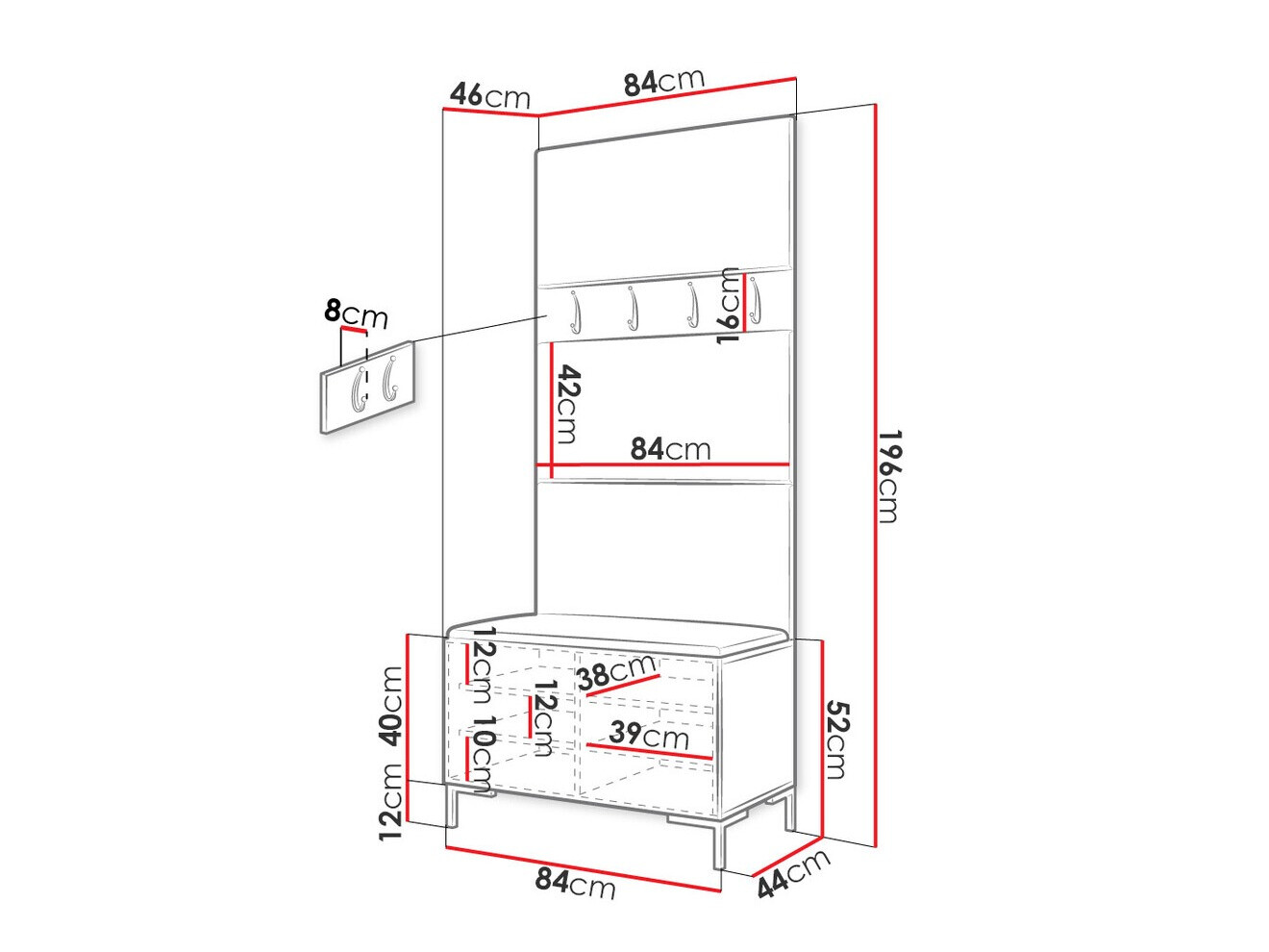 Gangmeubelset Tivsoa 102 (Eco leder Soft 017)