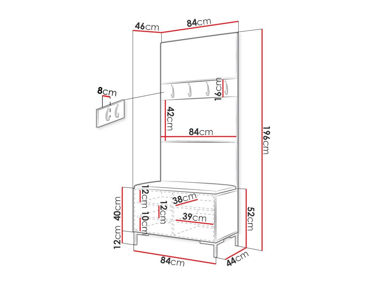 Gangmeubelset Tivsoa 102 (Eco leder Soft 017)