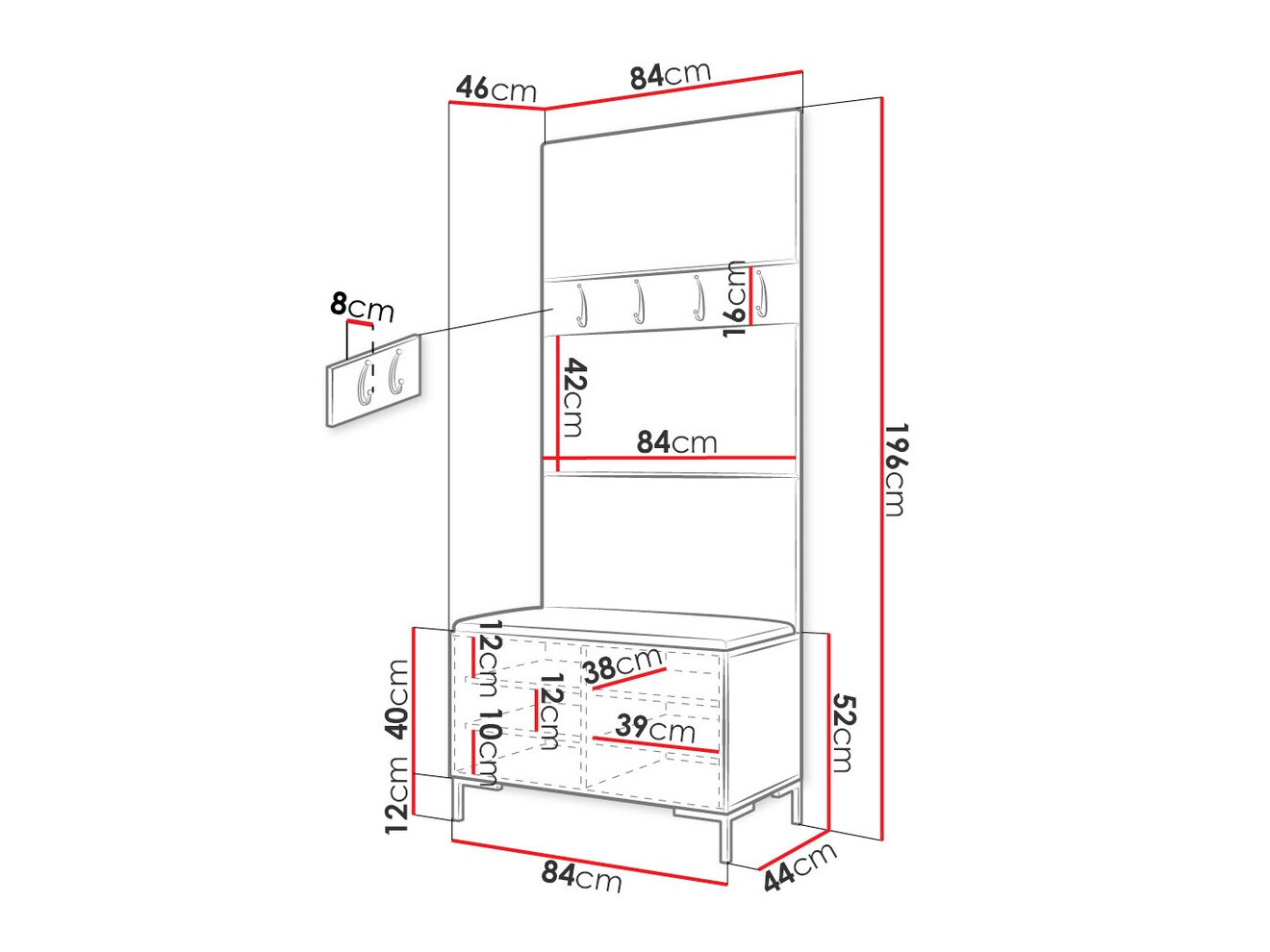 Gangmeubelset Tivsoa 102 (Manila 11)
