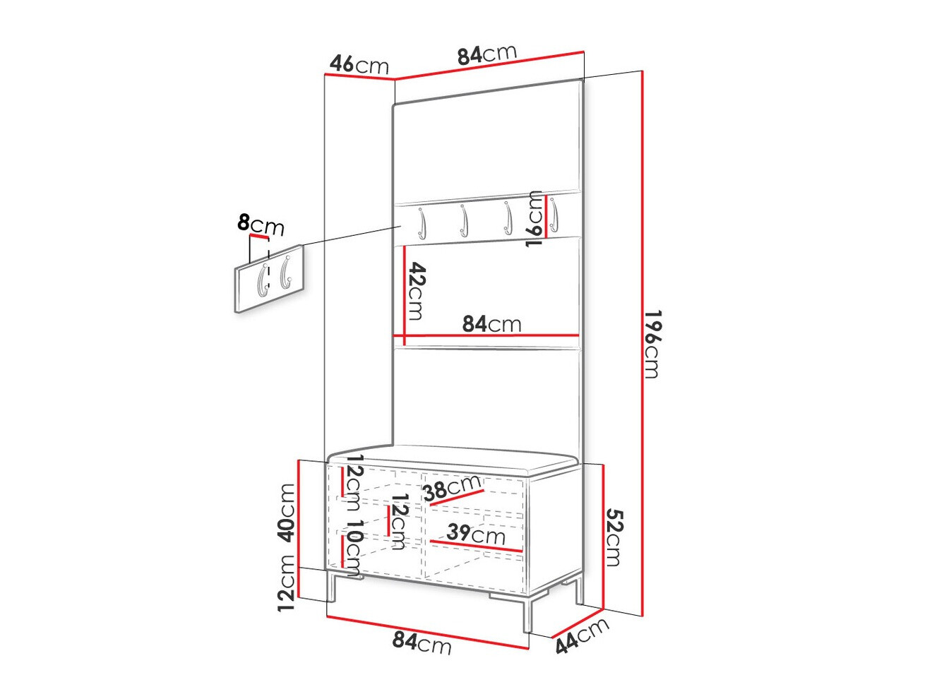 Gangmeubelset Tivsoa 102 (Manila 18)