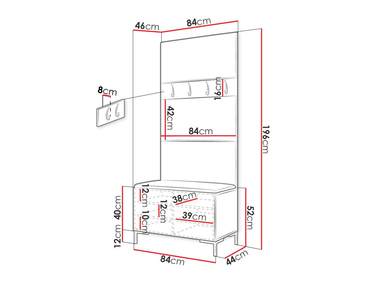 Gangmeubelset Tivsoa 102 (Manila 18)