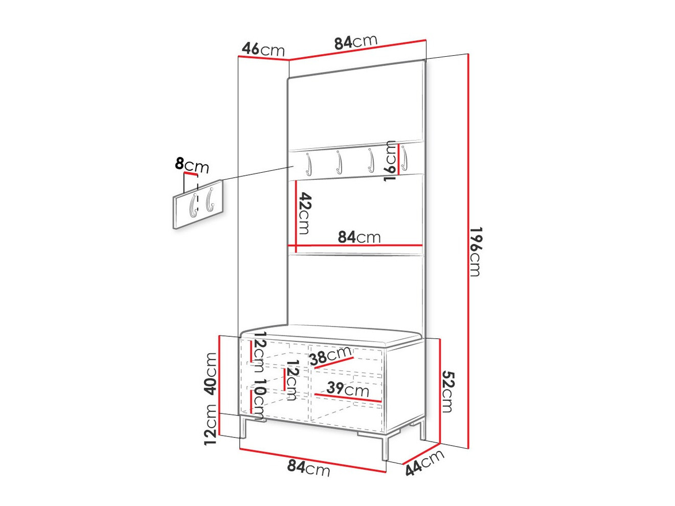 Gangmeubelset Tivsoa 102 (Manila 26)