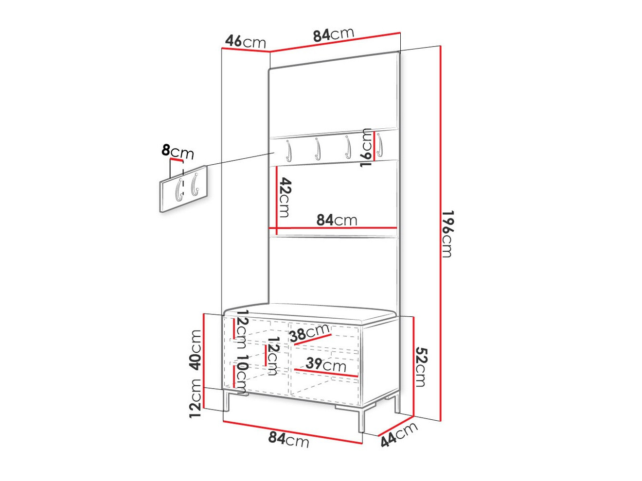 Gangmeubelset Tivsoa 102 (Manila 26)