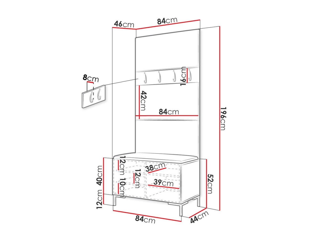 Gangmeubelset Tivsoa 102 (Manila 35)