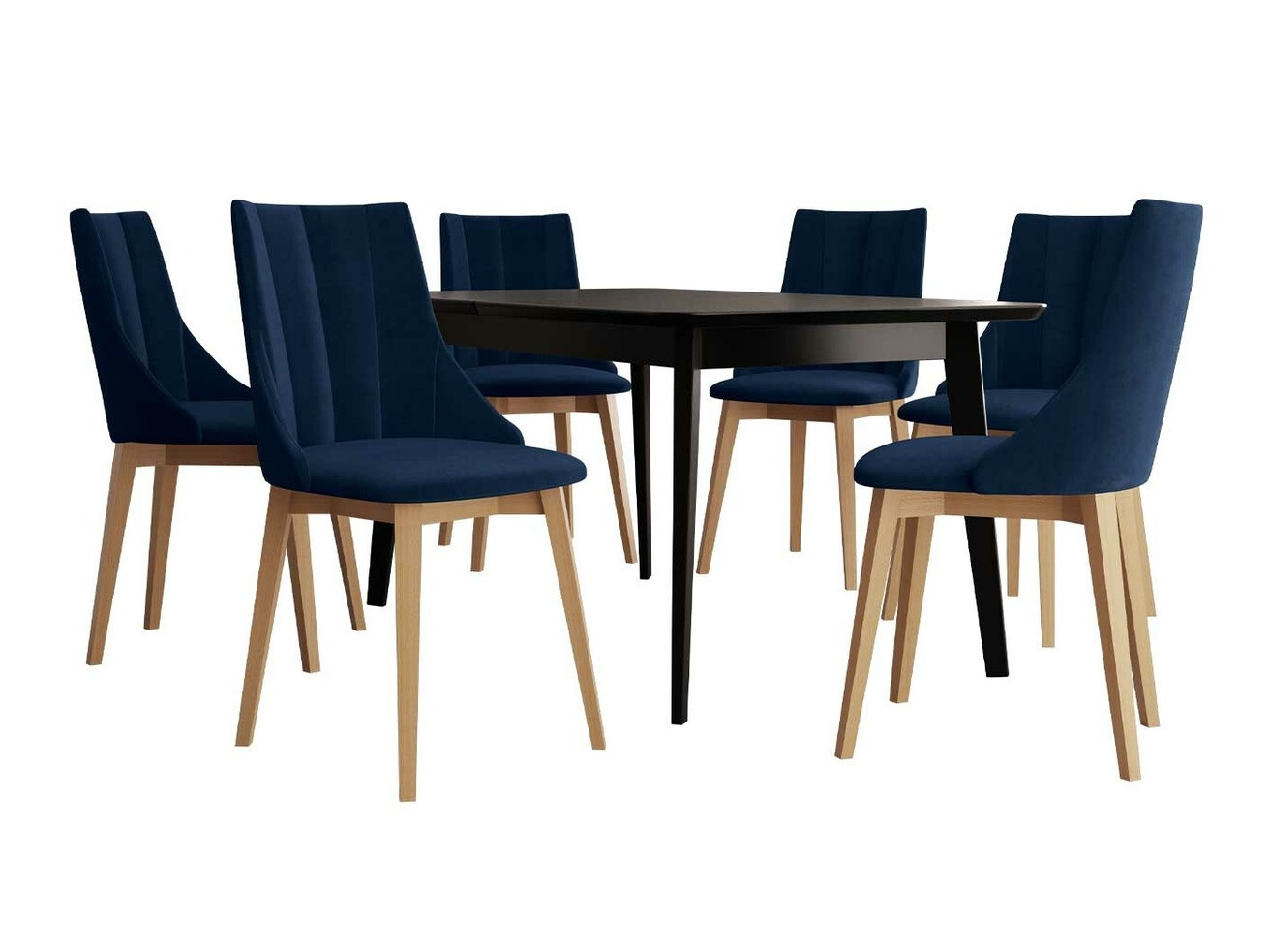 Eetkamerset Racine 139 (Bruin + Magic Velvet 2216)