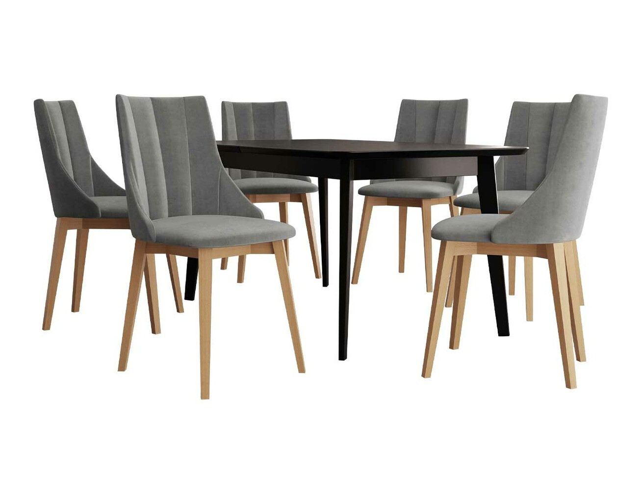 Eetkamerset Racine 139 (Bruin + Magic Velvet 2217)