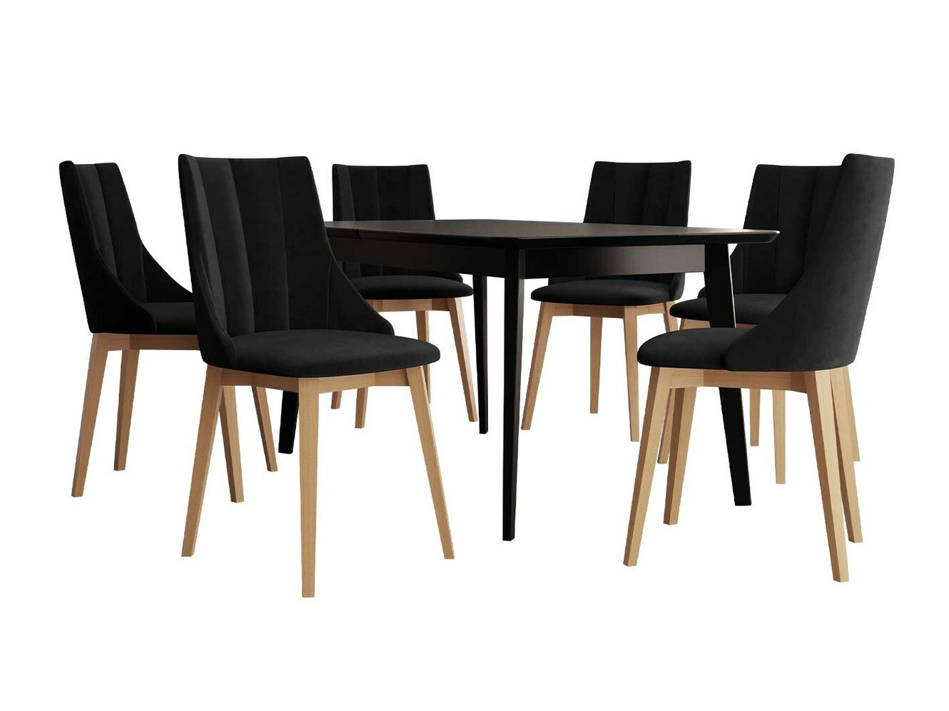 Eetkamerset Racine 139 (Bruin + Magic Velvet 2219)