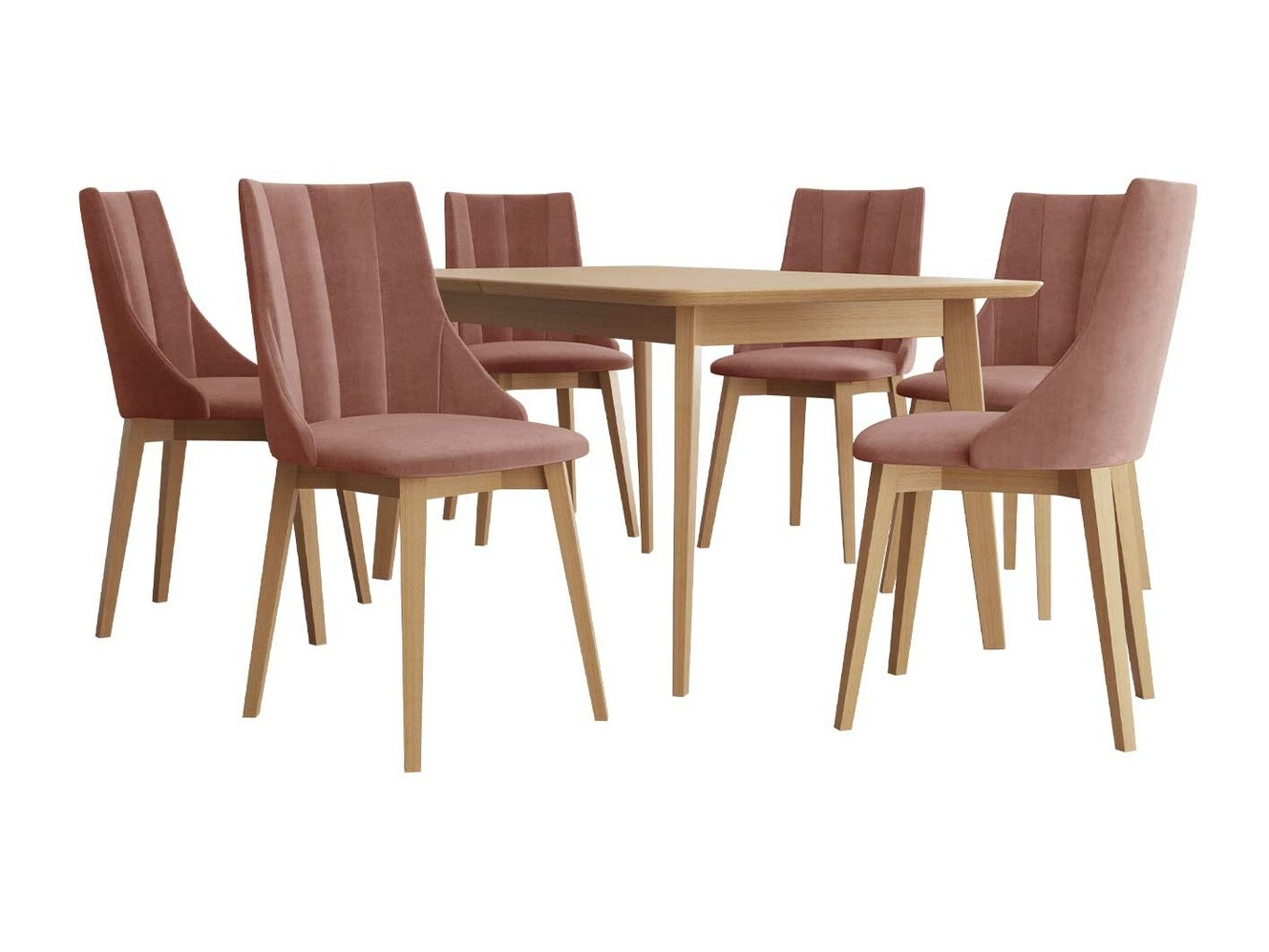 Eetkamerset Racine 139 (Bruin + Magic Velvet 2258)