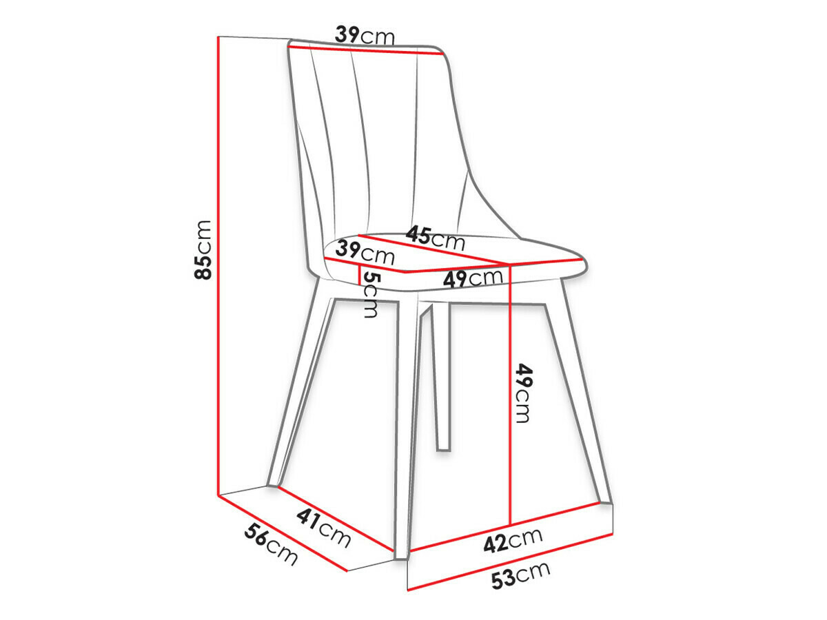 Eetkamerset Racine 139 (Zwart + Magic Velvet 2225)