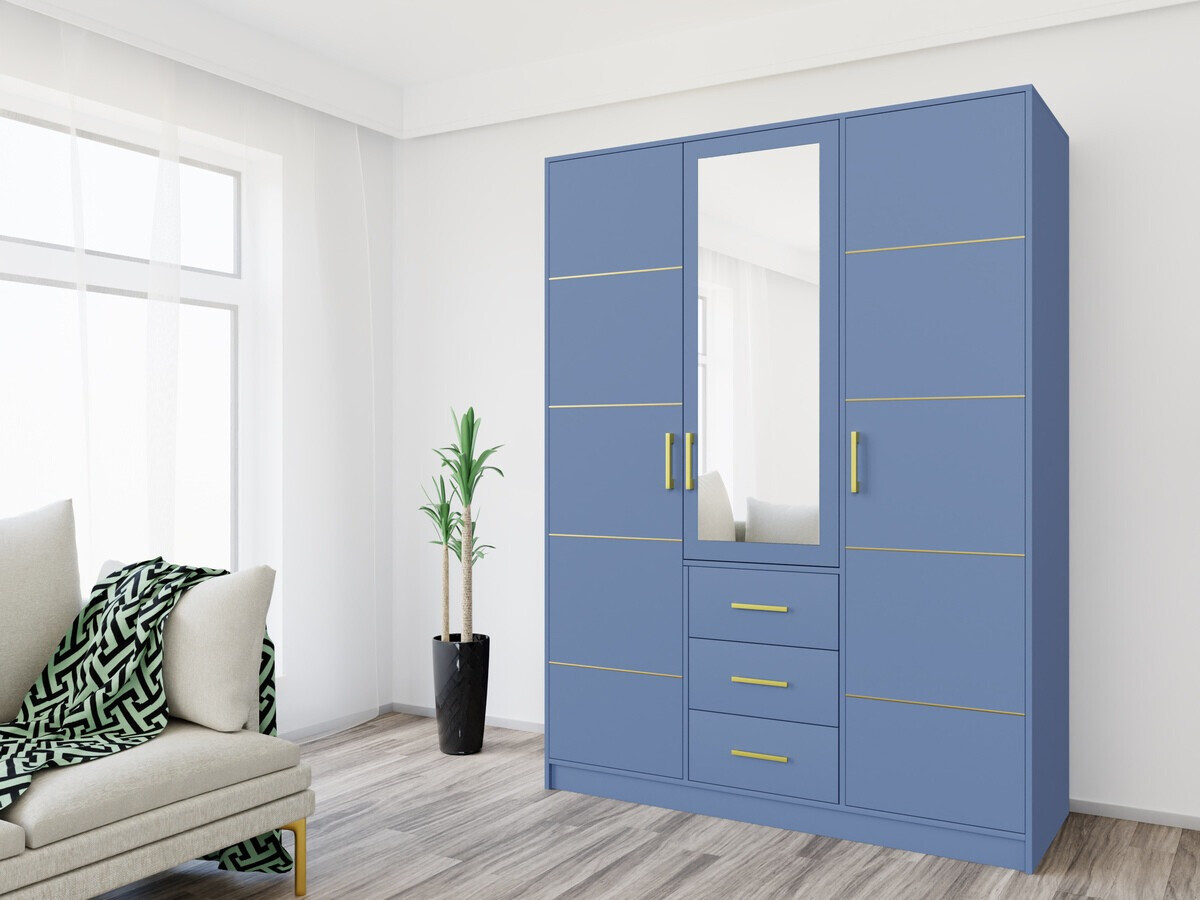 Kledingkast Dortivu 111 (Blauw)