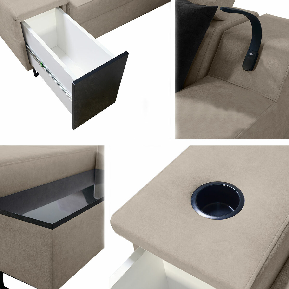 Hoekbank Sarasota 159 (Uttario Velvet 2955 + Uttario Velvet 2978)