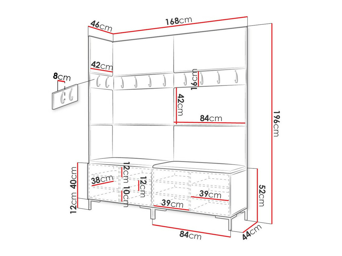 Gangmeubelset Tivsoa 104 (Eco leder Soft 011)