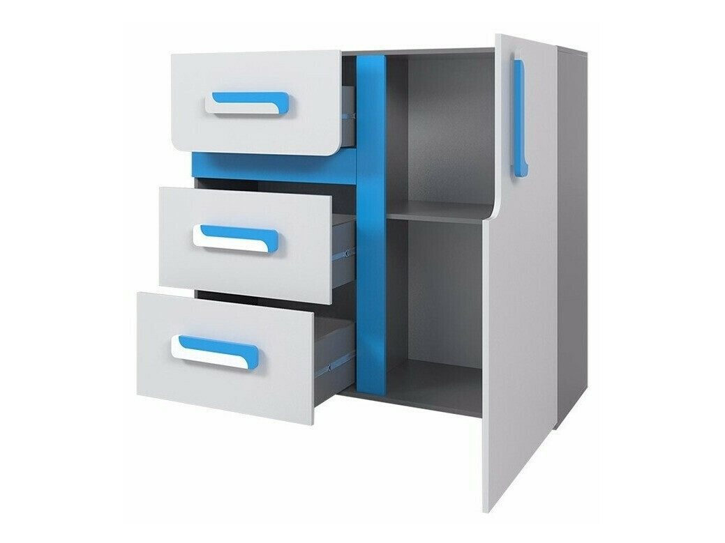 Ladekast Levtala 108 (Antraciet + Wit)