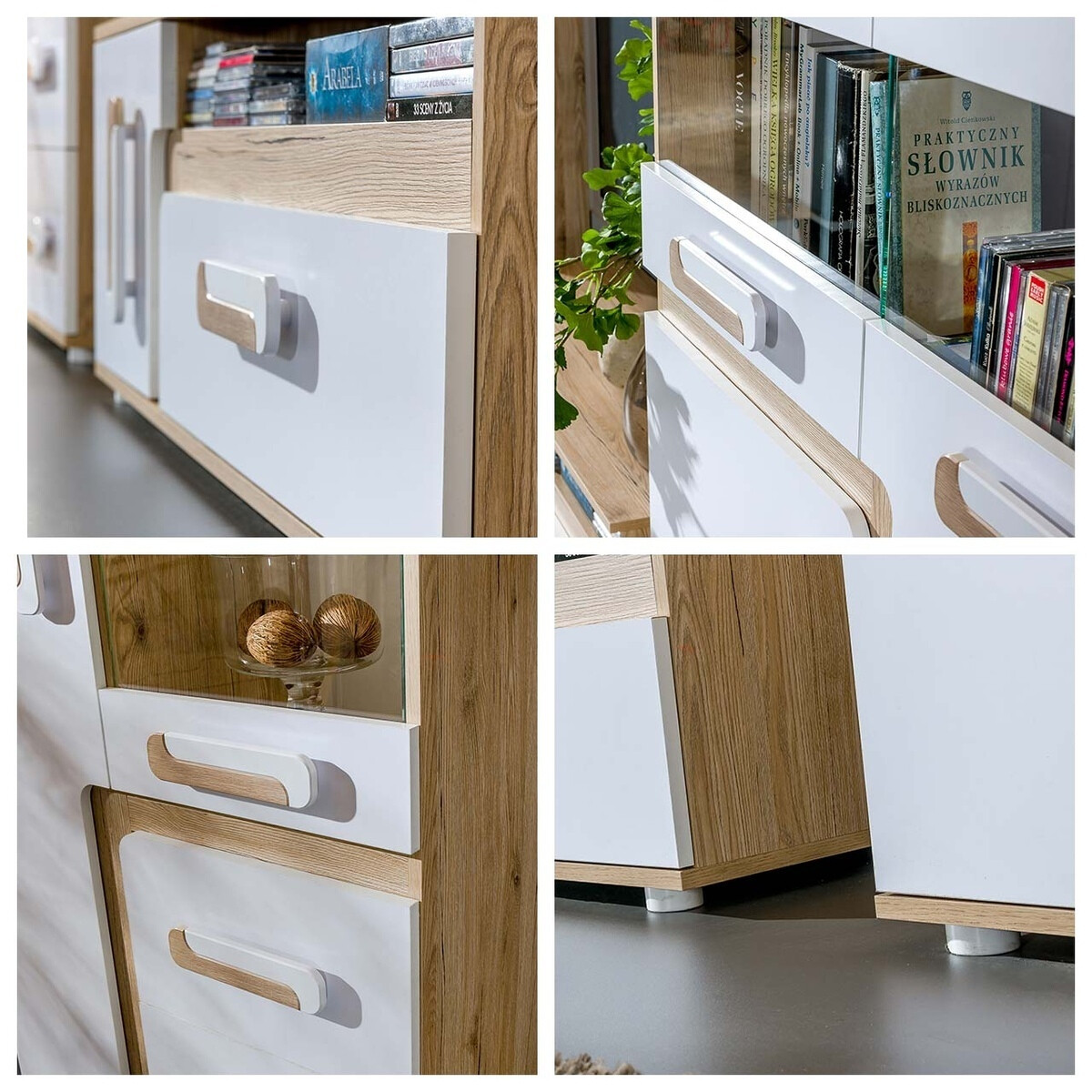 Ladekast Levtala 108 (Antraciet + Wit)