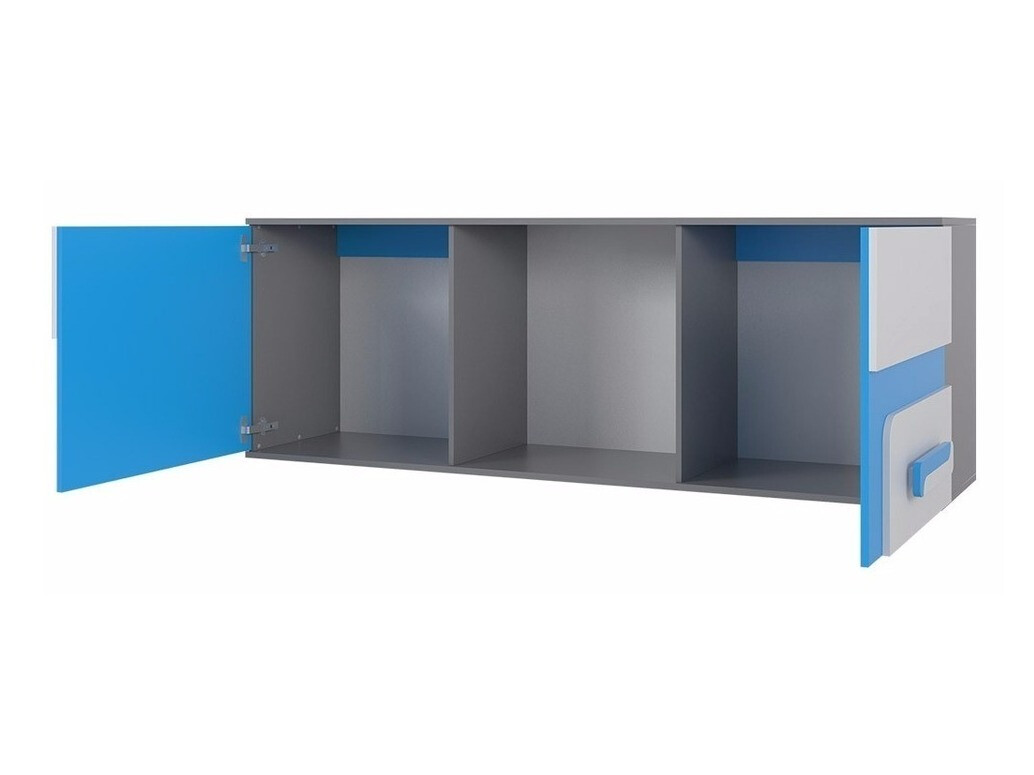 Wandplank Levtala 110 (Antraciet + Wit + Roze)