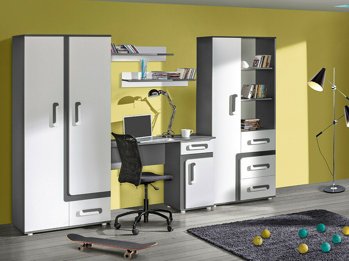 Wandplank Levtala 111 (Antraciet + Wit)