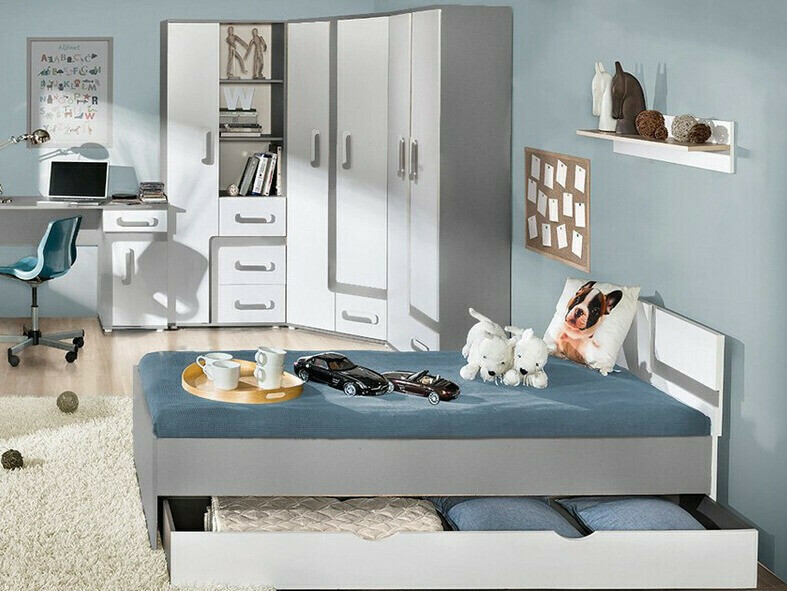 Wandplank Levtala 111 (Licht eiken + Wit)