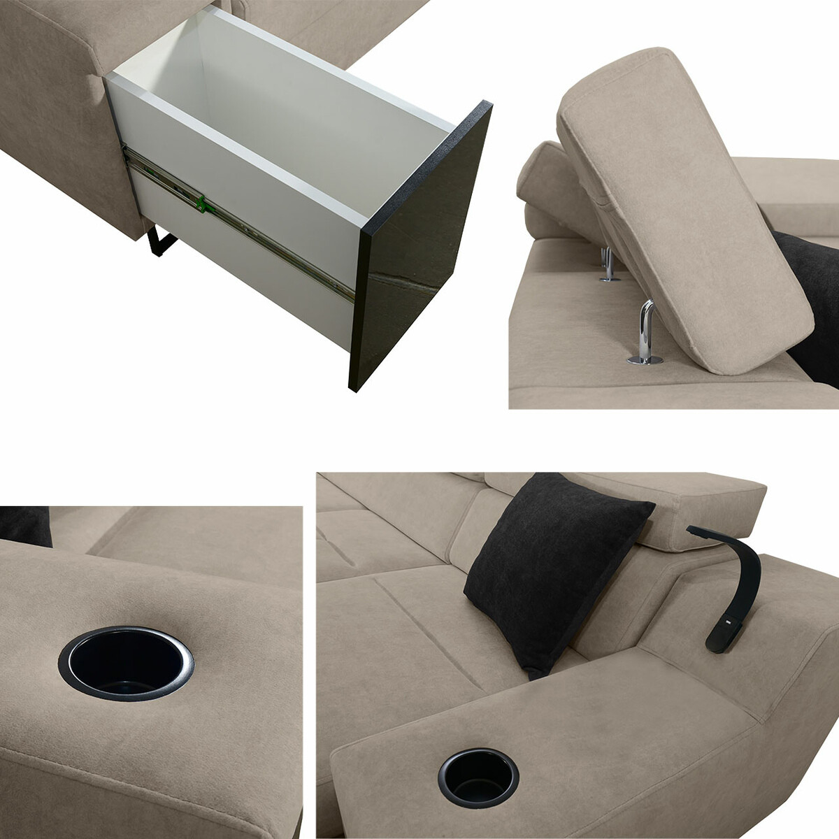 Hoekbank Sarasota 137 (Uttario Velvet 2980 + Uttario Velvet 2973)