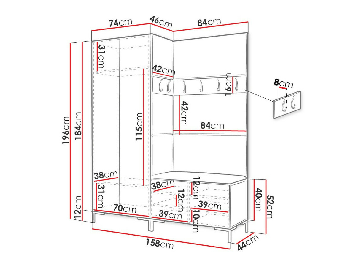 Gangmeubelset Tivsoa 107 (Manila 02)