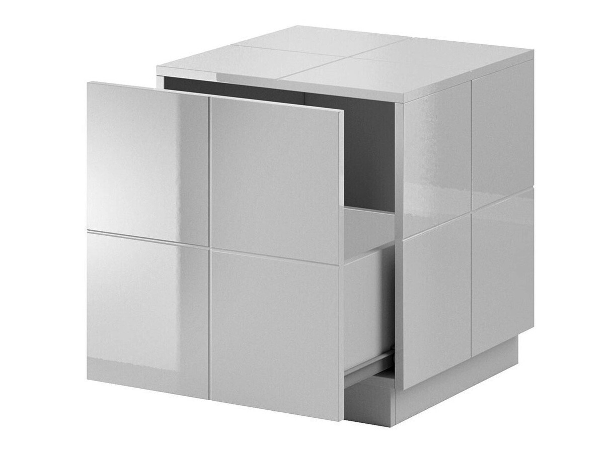 Een set nachtkastjes Charlotte 134 (Glanzend zwart)