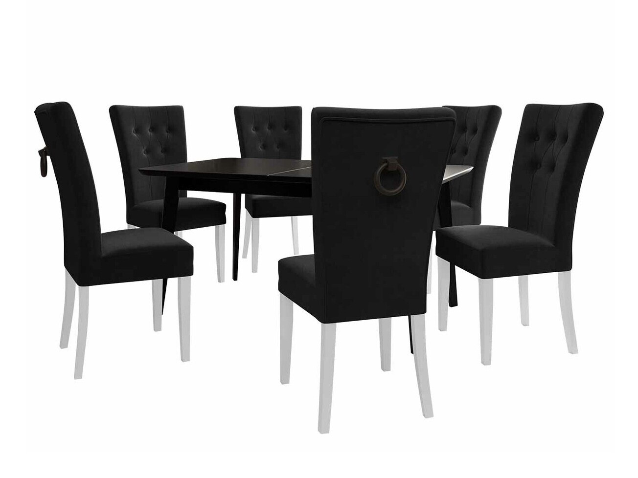 Eetkamerset Racine 144 (Wit + Magic Velvet 2219)